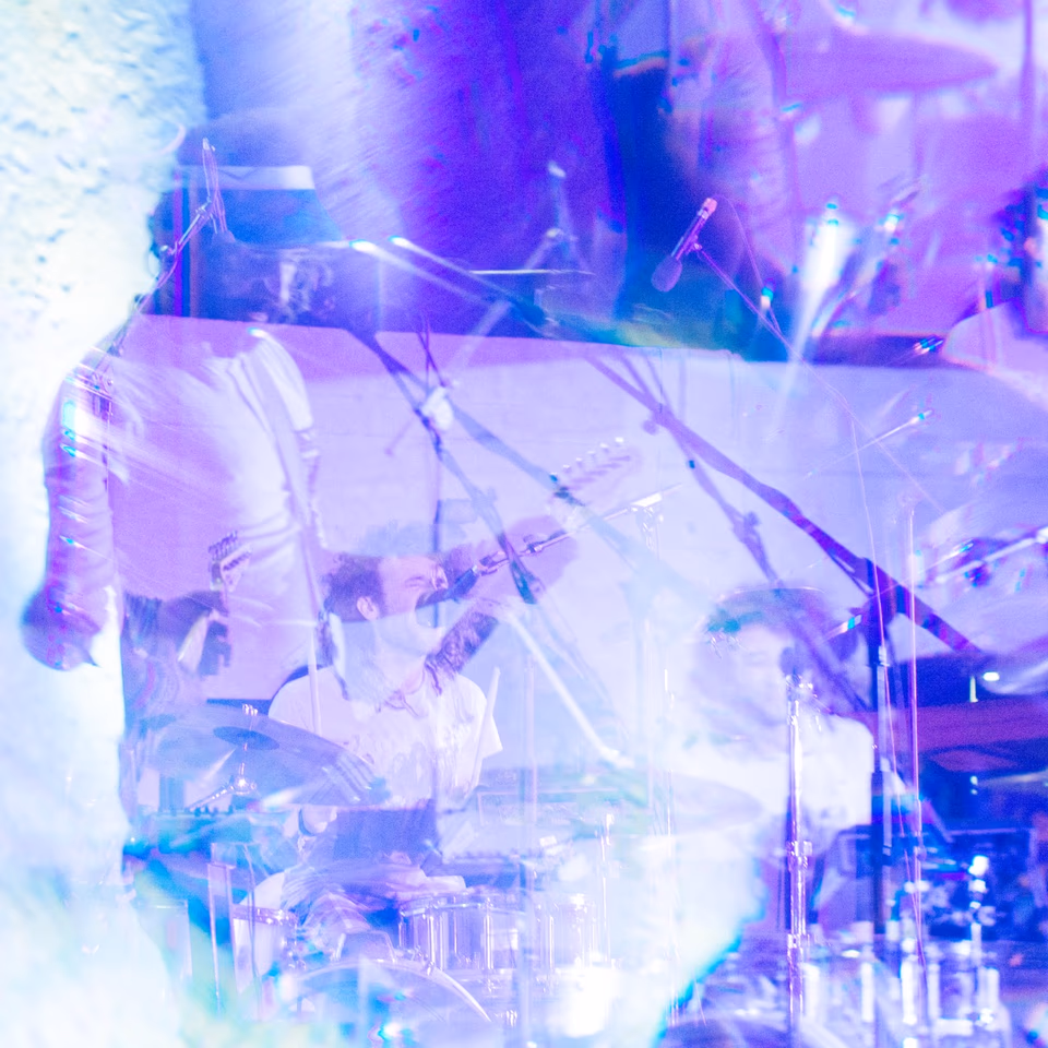 Live music photography, Beesqueeze EP launch, Ta' Fra Ben, Malta 2017, multiple exposure